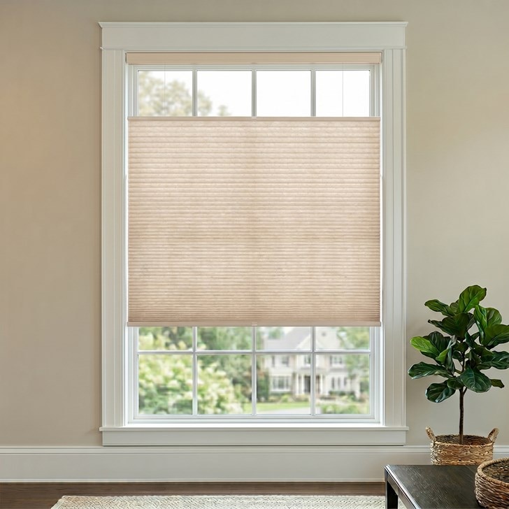 Color: Buckwheat; Lift: Cordless; Light Control: Top Down Bottom Up