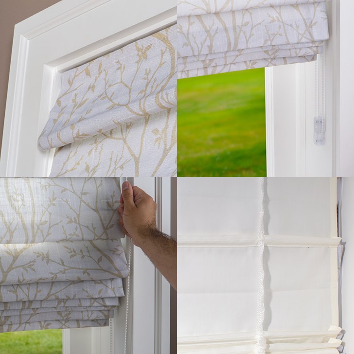 Color: Arborlane Maple Nut; Opacity: Light Filtering; Lift: White Plastic Continuous Cord Loop; Fold Style: Hobbled Fold; Liner: Standard Ivory; Valance: None
