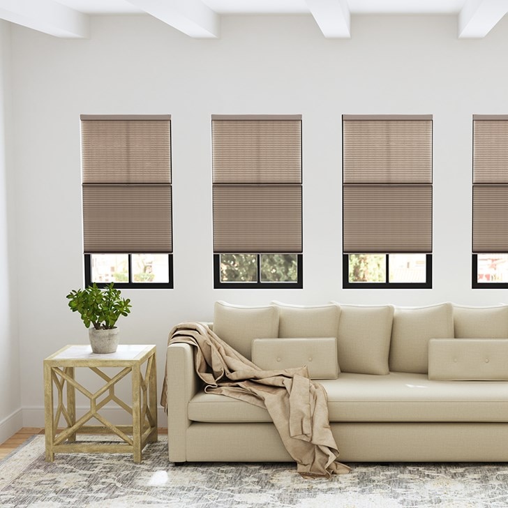 Color: Cocoa; Lift: Day and Night; Cell Size: 9/16th Inch Single Cell