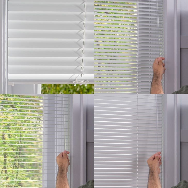 Color: White 205; Lift: Cordless