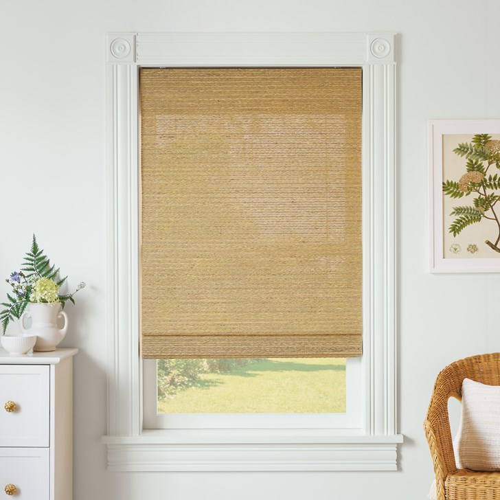 Color: Avonlea Birdseed; Fold Style: Classic Flat; Lift: Cordless