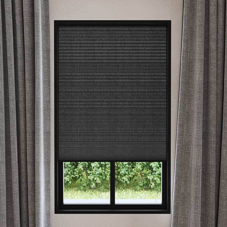 Pleated Shade in the Black color.