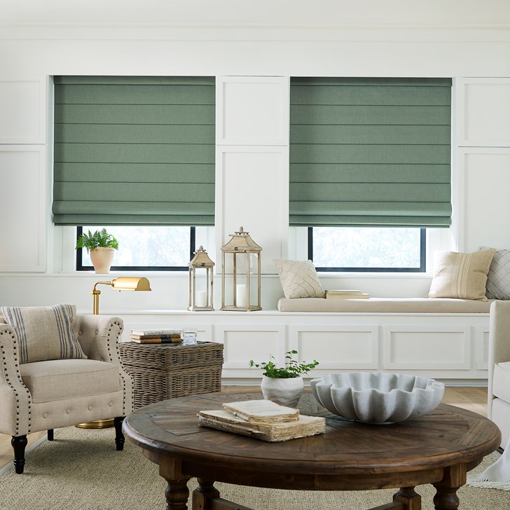 Color: Forre Turquoise; Fold: Flat; Light Control: Room Darkening