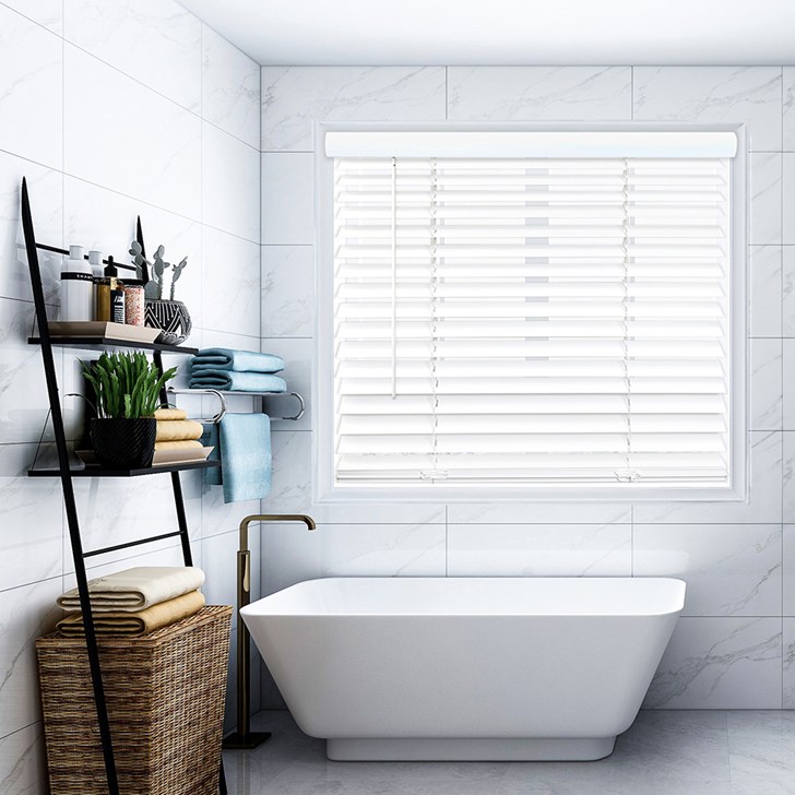Color: White; Lift: Cordless