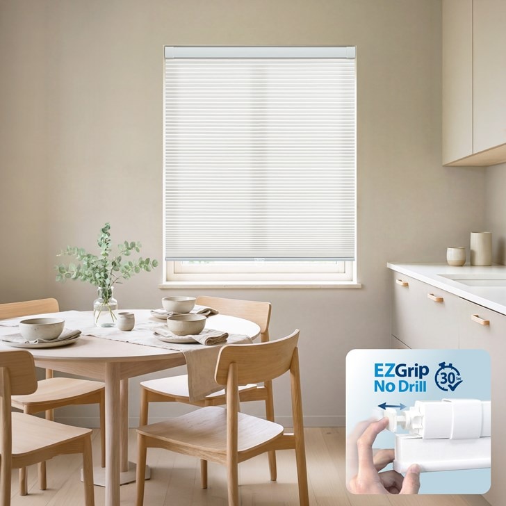 Color: White; Lift: Cordless